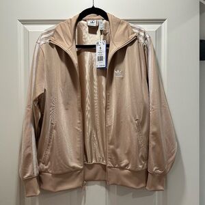 NWT Adidas Adicolor Classic Firebird Loose Track Top, Magic Beige, Small